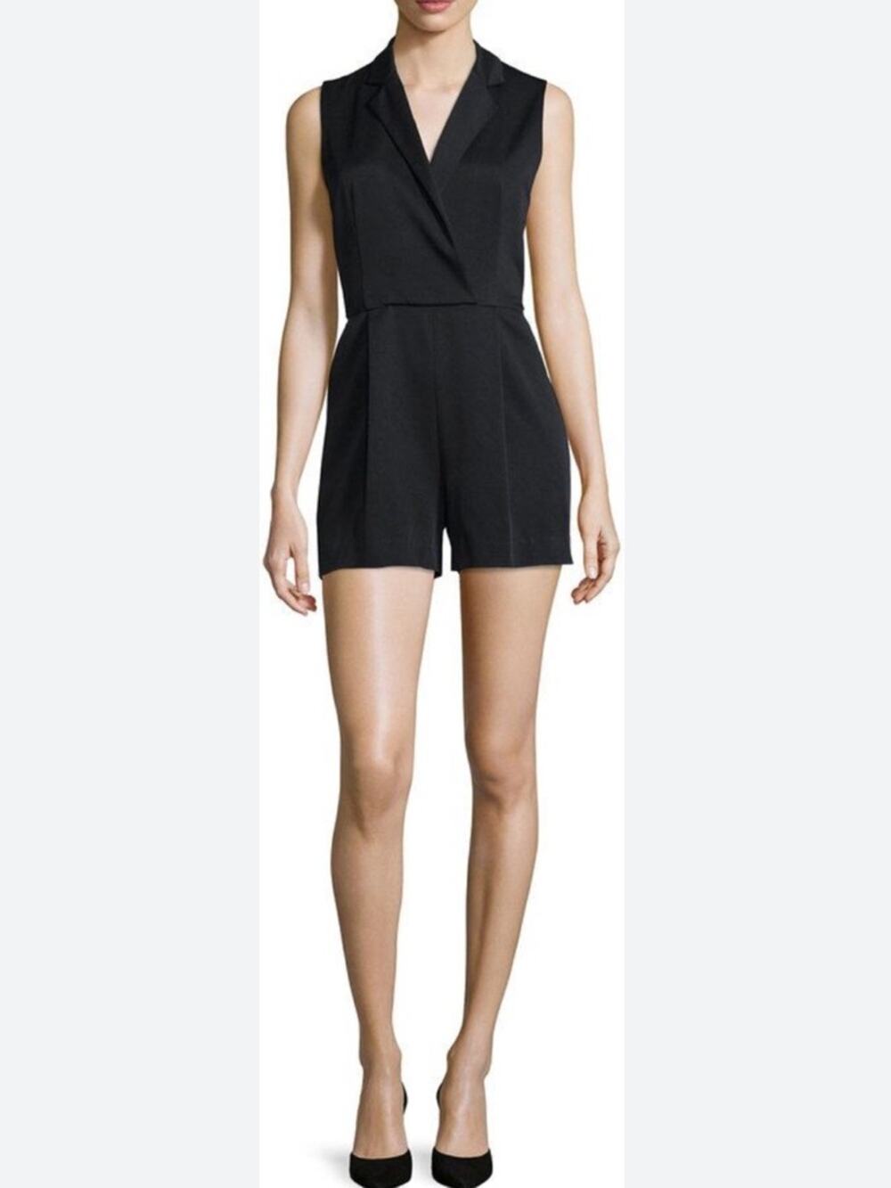 Alice + Olivia Debby black romper sz 10